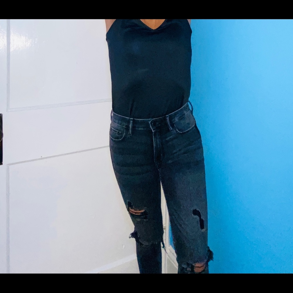 ripped denim pants